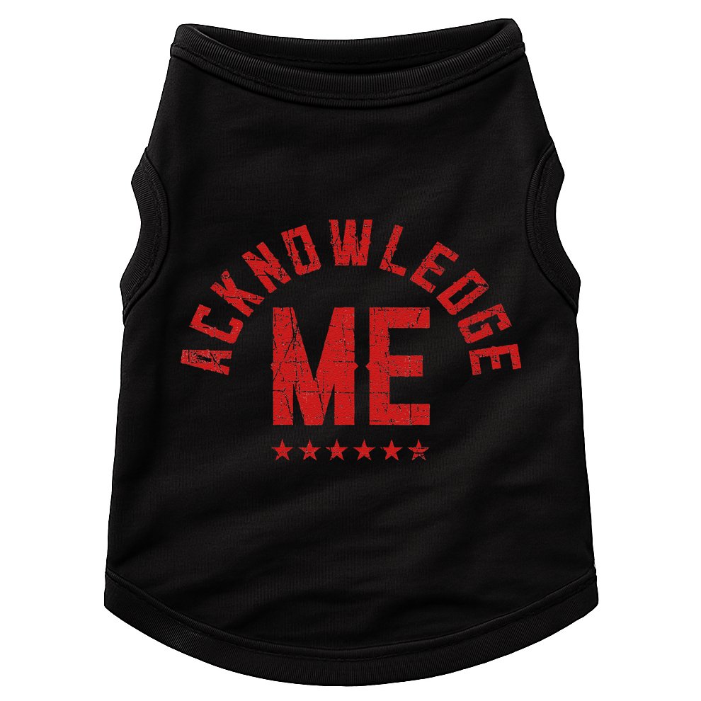Vintage Design Acknowledge Me Sports Competition Doggie Tank