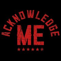 Vintage Design Acknowledge Me Sports Competition Tank Top