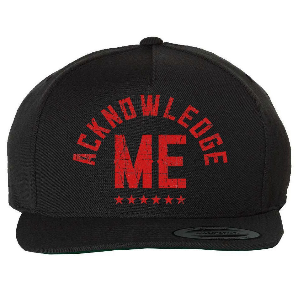 Vintage Design Acknowledge Me Sports Competition Wool Snapback Cap
