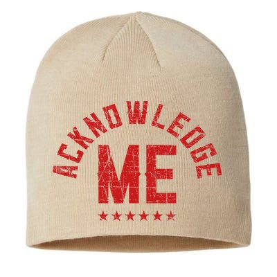 Vintage Design Acknowledge Me Sports Competition Sustainable Beanie