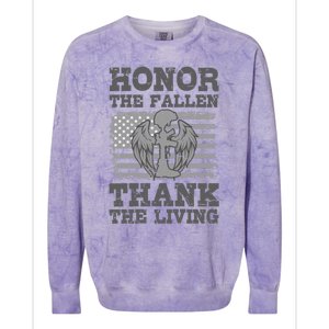 Veterans Day American Military Honor The Fallen Us Soldier Gift Colorblast Crewneck Sweatshirt