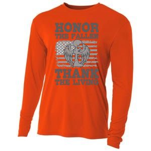 Veterans Day American Military Honor The Fallen Us Soldier Gift Cooling Performance Long Sleeve Crew