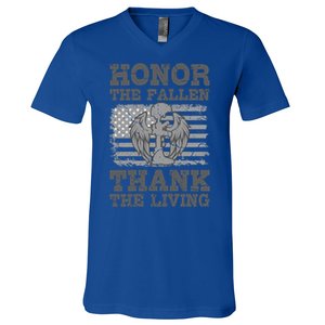 Veterans Day American Military Honor The Fallen Us Soldier Gift V-Neck T-Shirt