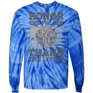 Veterans Day American Military Honor The Fallen Us Soldier Gift Tie-Dye Long Sleeve Shirt