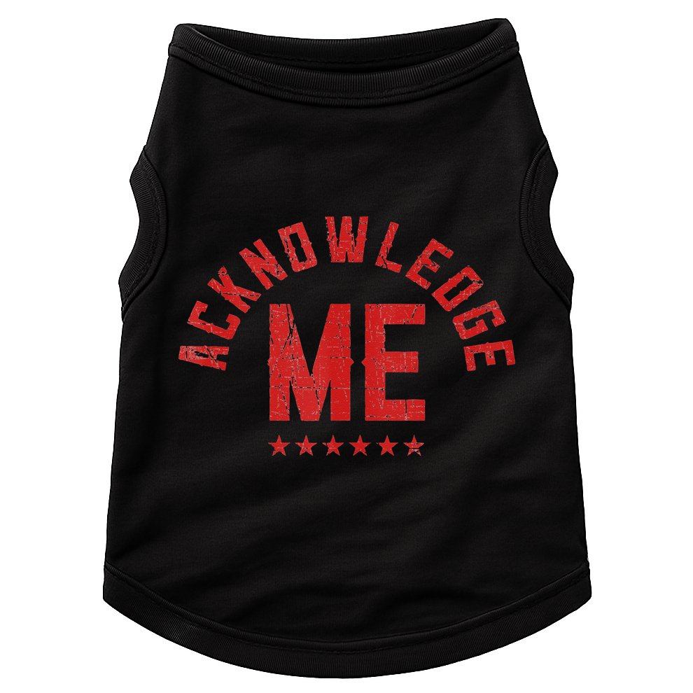 Vintage Design Acknowledge Me Sports Competition Doggie Tank