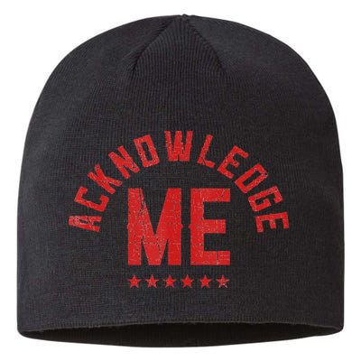 Vintage Design Acknowledge Me Sports Competition Sustainable Beanie