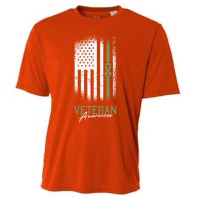 Veterans Day Awareness American Flag Military Army Soldier Gift Cooling Performance Crew T-Shirt