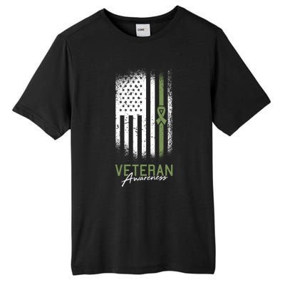 Veterans Day Awareness American Flag Military Army Soldier Gift Tall Fusion ChromaSoft Performance T-Shirt