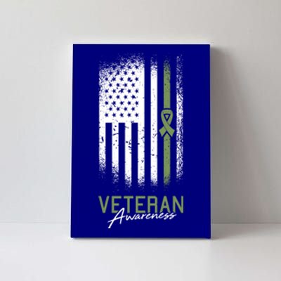 Veterans Day Awareness American Flag Military Army Soldier Gift Canvas