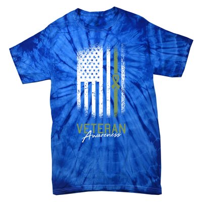 Veterans Day Awareness American Flag Military Army Soldier Gift Tie-Dye T-Shirt