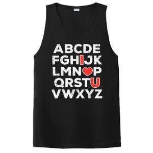 Valentines Day Alphabet ABC I Love You Teacher PosiCharge Competitor Tank