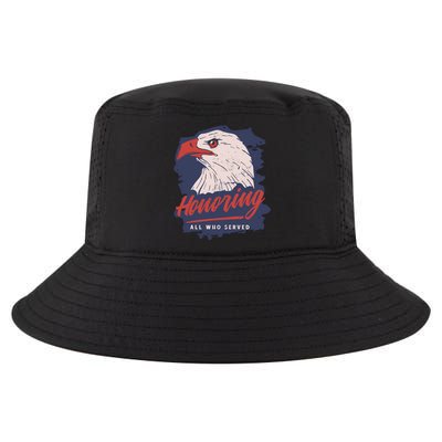 Veterans Day America Military Eagle Honor Soldier Gift Cool Comfort Performance Bucket Hat