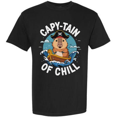 Vyloxa Designs Adult Capybara Cartoon Garment-Dyed Heavyweight T-Shirt