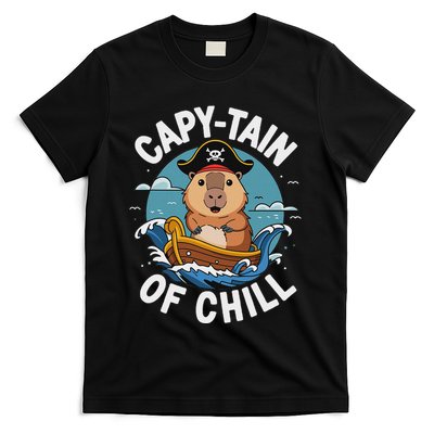 Vyloxa Designs Adult Capybara Cartoon T-Shirt