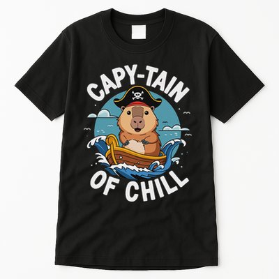 Vyloxa Designs Adult Capybara Cartoon Tall T-Shirt