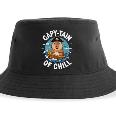 Vyloxa Designs Adult Capybara Cartoon Sustainable Bucket Hat