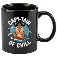 Vyloxa Designs Adult Capybara Cartoon 11oz C Handle Ceramic Mug