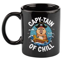 Vyloxa Designs Adult Capybara Cartoon 11oz C Handle Ceramic Mug
