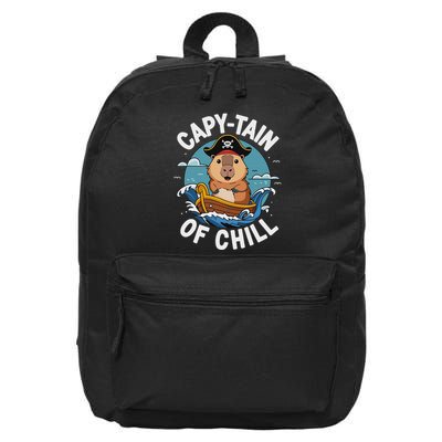 Vyloxa Designs Adult Capybara Cartoon 16 in Basic Backpack