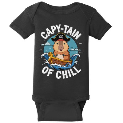 Vyloxa Designs Adult Capybara Cartoon Baby Bodysuit