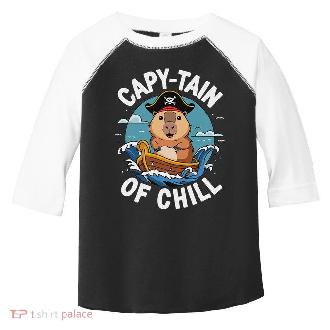 Vyloxa Designs Adult Capybara Cartoon Toddler Fine Jersey T-Shirt