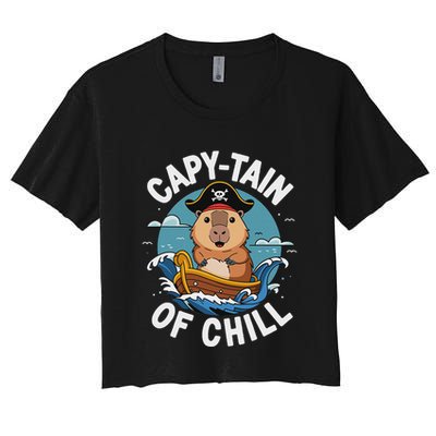 Vyloxa Designs Adult Capybara Cartoon Crop Top