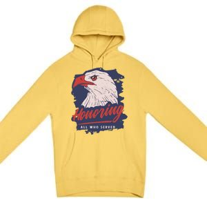 Veterans Day America Military Eagle Honor Soldier Cute Gift Premium Pullover Hoodie