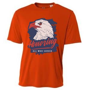 Veterans Day America Military Eagle Honor Soldier Cute Gift Cooling Performance Crew T-Shirt