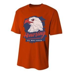 Veterans Day America Military Eagle Honor Soldier Cute Gift Performance Sprint T-Shirt