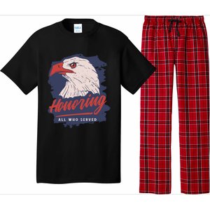 Veterans Day America Military Eagle Honor Soldier Cute Gift Pajama Set