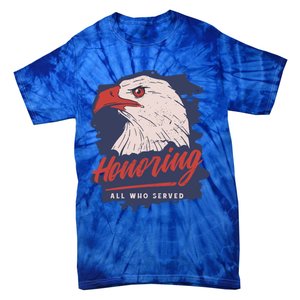 Veterans Day America Military Eagle Honor Soldier Cute Gift Tie-Dye T-Shirt