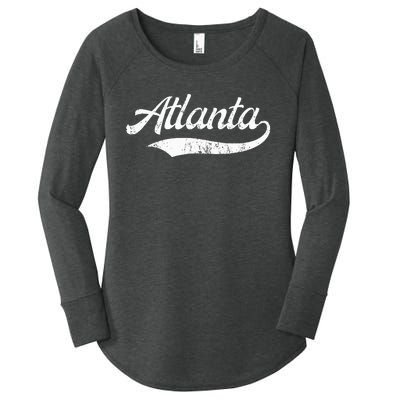 Vintage Distressed Atlanta Retro Women's Perfect Tri Tunic Long Sleeve Shirt