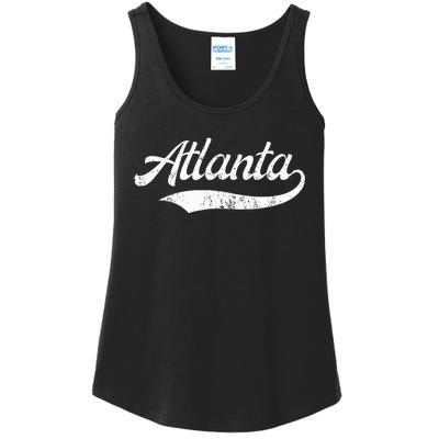 Vintage Distressed Atlanta Retro Ladies Essential Tank