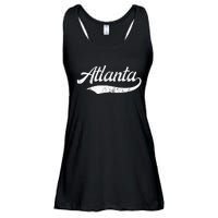 Vintage Distressed Atlanta Retro Ladies Essential Flowy Tank