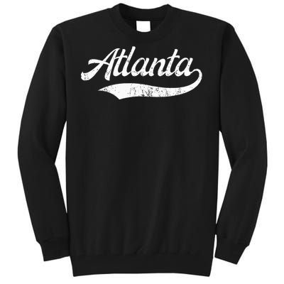 Vintage Distressed Atlanta Retro Tall Sweatshirt