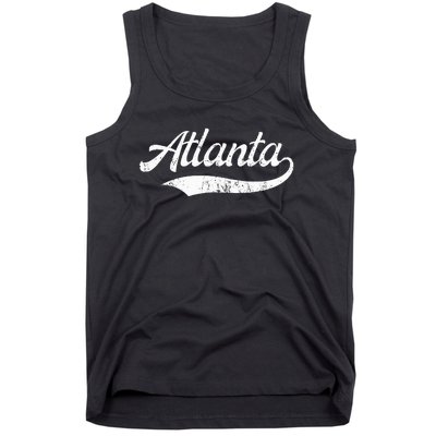 Vintage Distressed Atlanta Retro Tank Top