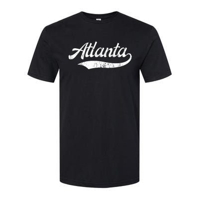 Vintage Distressed Atlanta Retro Softstyle CVC T-Shirt