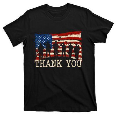 Veterans Day American Flag Thank You Veterans Proud Veteran T-Shirt