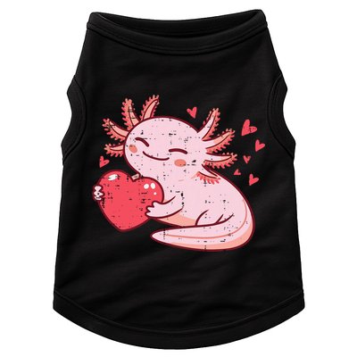 Valentines Day Axolotl Heart Cute  Doggie Tank