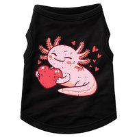 Valentines Day Axolotl Heart Cute  Doggie Tank