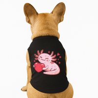 Valentines Day Axolotl Heart Cute  Doggie Tank
