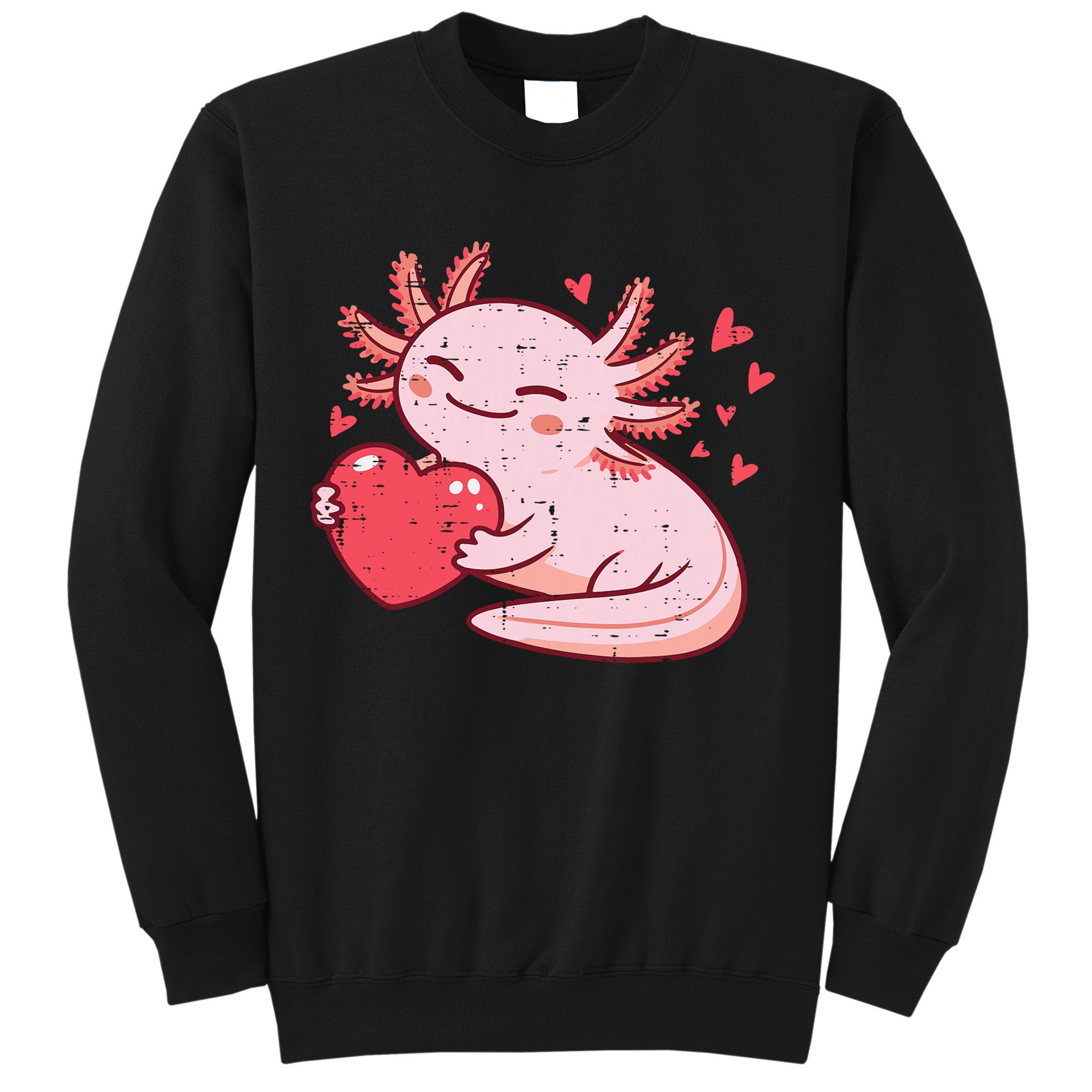 Valentines Day Axolotl Heart Cute  Sweatshirt