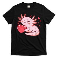 Valentines Day Axolotl Heart Cute  T-Shirt