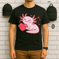 Valentines Day Axolotl Heart Cute  T-Shirt