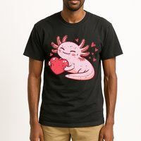 Valentines Day Axolotl Heart Cute  Tall T-Shirt