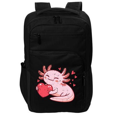 Valentines Day Axolotl Heart Cute  Impact Tech Backpack
