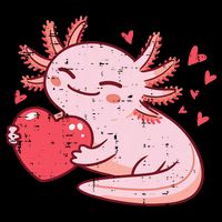 Valentines Day Axolotl Heart Cute  Impact Tech Backpack
