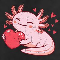 Valentines Day Axolotl Heart Cute  Beanie