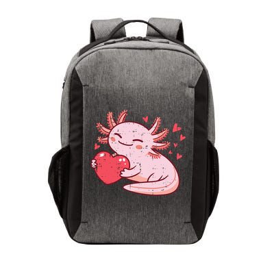 Valentines Day Axolotl Heart Cute  Vector Backpack