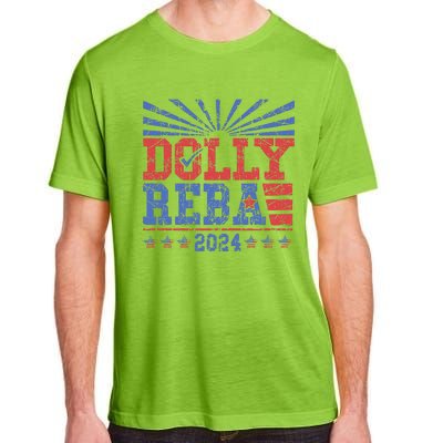 Vintage Dolly And Reba 2024 Make America Fancy Again Adult ChromaSoft Performance T-Shirt